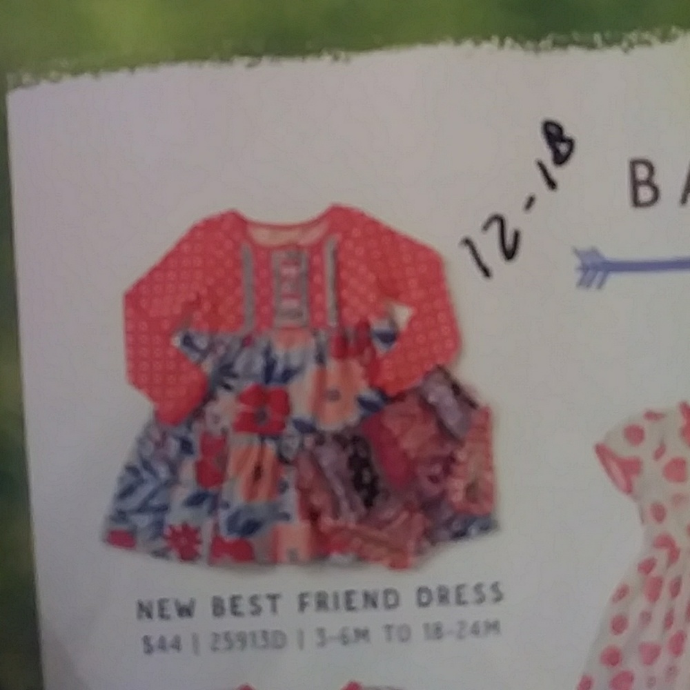 New best friend dress 12-18m